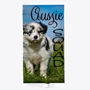 Aussie squad beach towel 30x62